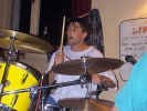 Brian drumming... &nbsp; to a different beat to the rest of the band probably