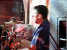 Brian's ear reverberating due to the 'kin big drim monitor sat next to him!